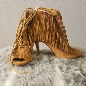 Boho Chic Ankle Boots .